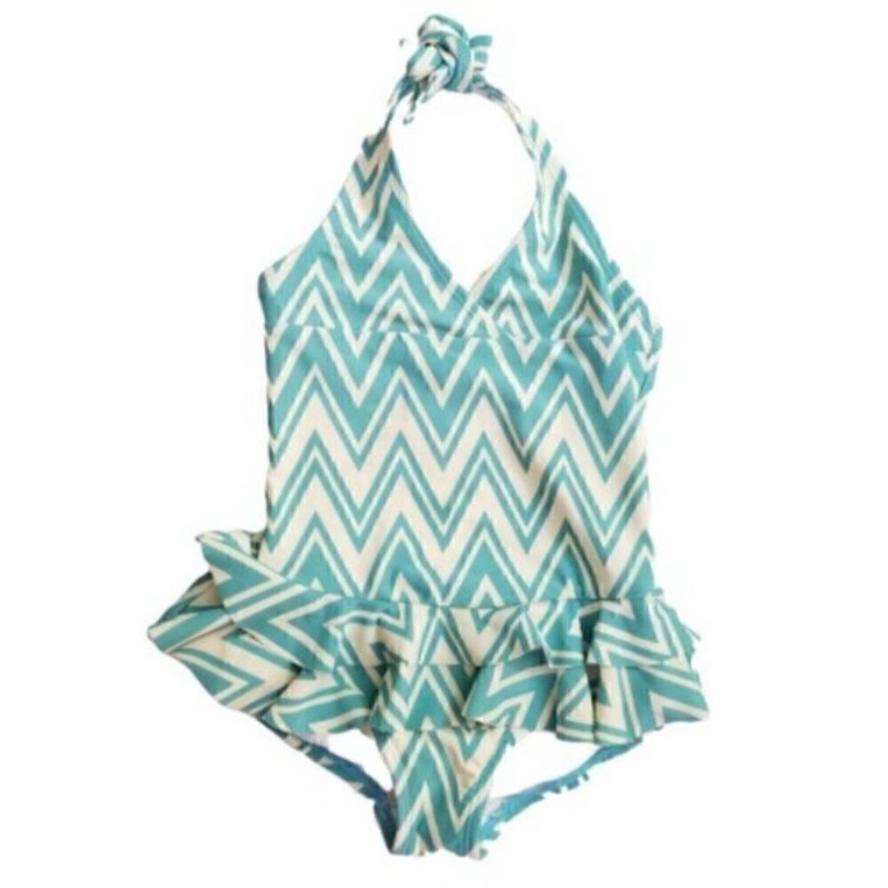 Hanna Andersson Toddler Halter Ruffle Swimsuit